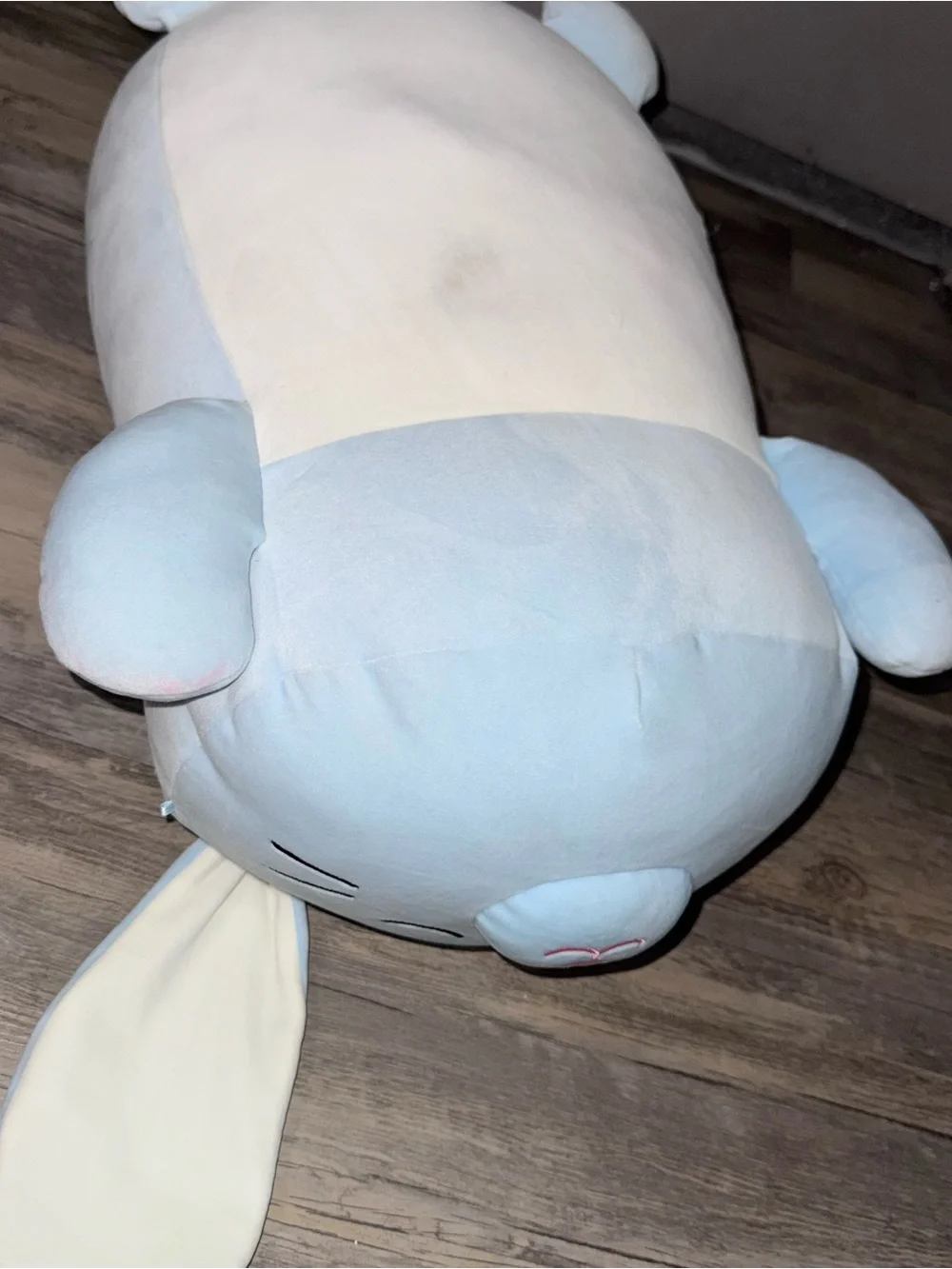 Squishmallows Light Blue Bunny Body Pillow Plush